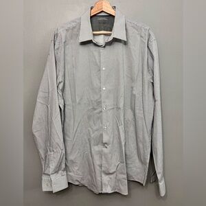 Calvin Klein Men’s Extreme Slim Fit Long Sleeve Button Up Size 17 34/35